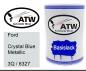 Preview: Ford, Crystal Blue Metallic, 3Q / 6327: 500ml Lackdose, von ATW Autoteile West.